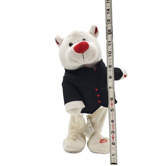 12" Plush Singing Dancing‎ Bear Plush Plays "Cant Get Enough Of You Baby" Works! - Picture 5 of 5